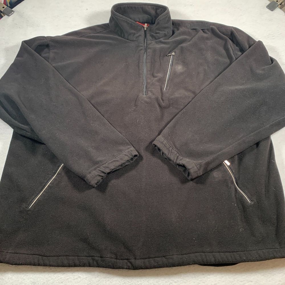 Scottevest Jacket Mens 3XL Black Pullover 1/4 Zip Mock Neck‎
